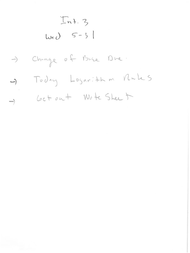 Wed. 531 Int 3 Log Rules Condense and Expand PDF