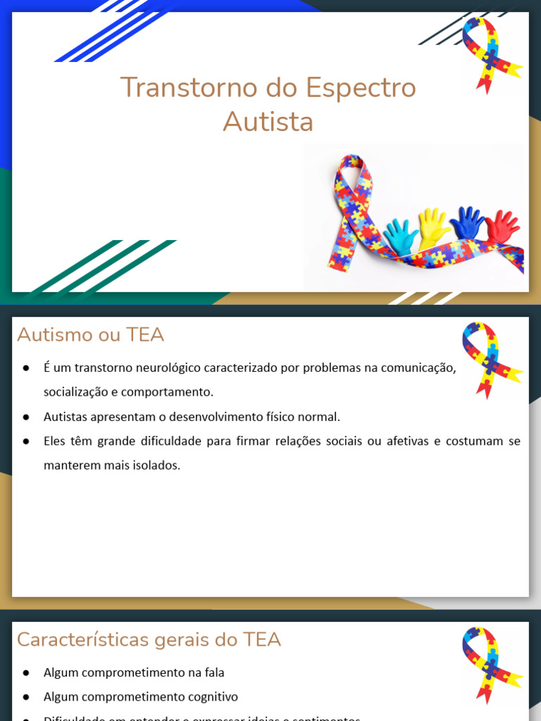 Transtorno Do Espectro Autista | PDF | Espectro do autismo | Síndrome ...