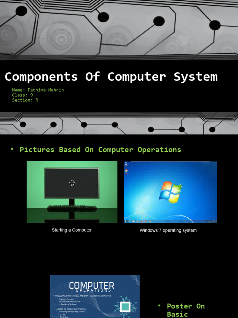 Components of Computer System PDF