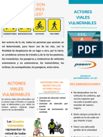 Folleto de Actores Viales Vulnerables