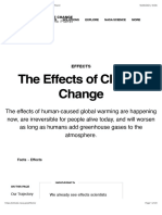 Effects - Facts - Climate Change: Vital Signs of The Planet