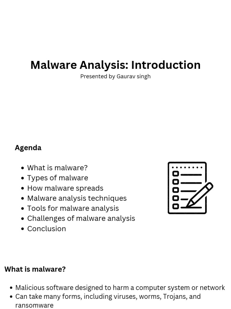 Introduction To Malware Analysis | PDF | Malware | Information ...