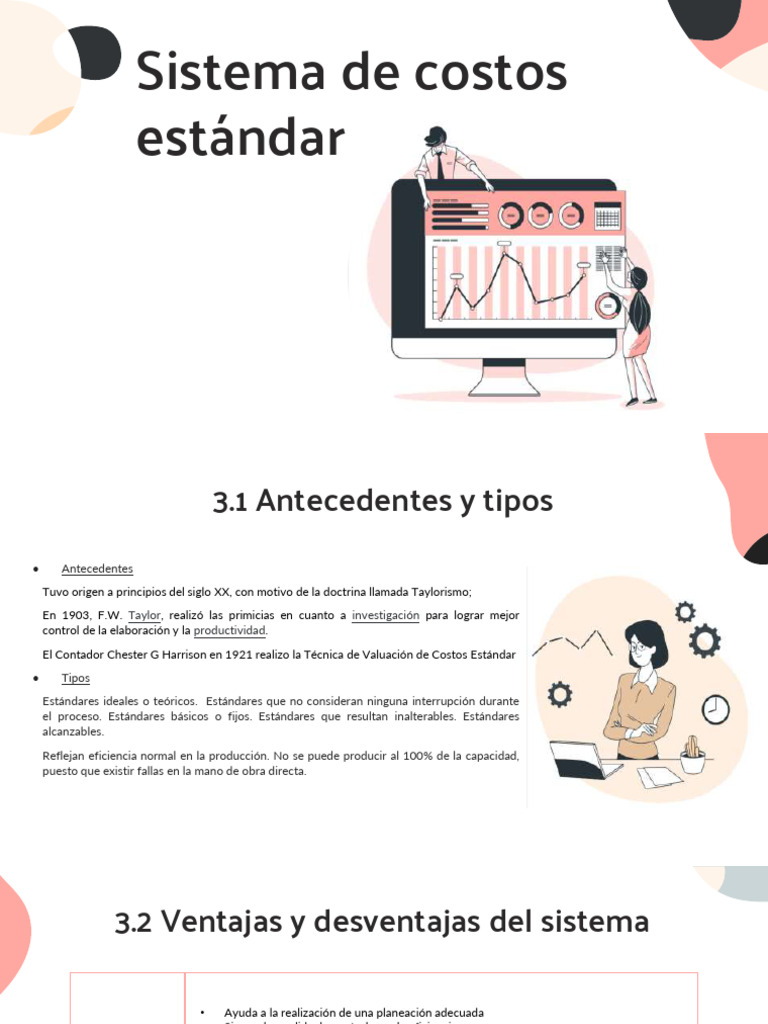 Sistema de Costos Estándar: Ventajas y Tipos | PDF | Presupuesto | Costo