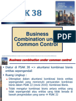 Business Combination Under Common Control