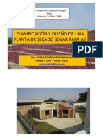 Planificacion y Diseno de Una Planta de Secado Solar para Aji