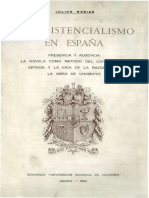 El Existencialismo en España - Julián Marías