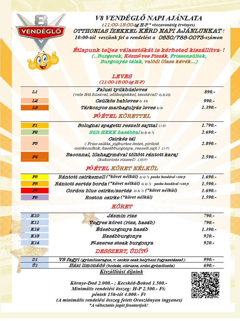Menu v8 | PDF