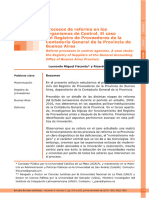 Procesos de Reforma en Los Organismo de Control El Caso Del Registro de Proveedores de La Contaduría General de La Provincia de Buenos Aires