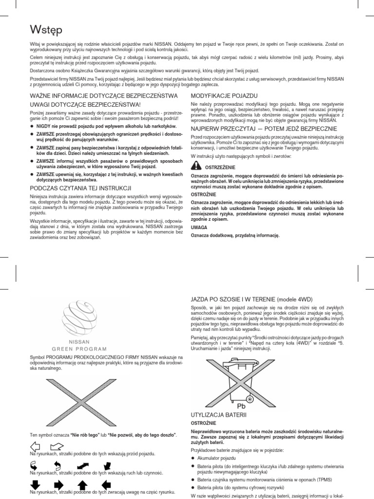 Qashqai J10 Instrukcja | PDF