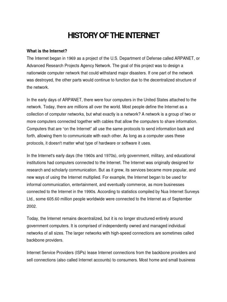 History of The PDF World Wide Web & Web