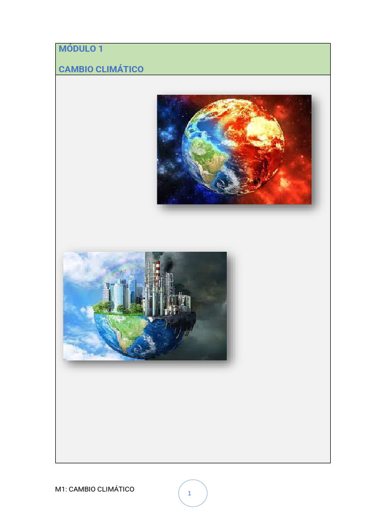 Impacto del Cambio Climático y Energía | PDF | Gases de efecto ...