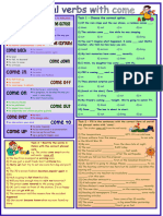 Phrasal Verbs With Come With Dictionary 3 Tasks Wi - 10442