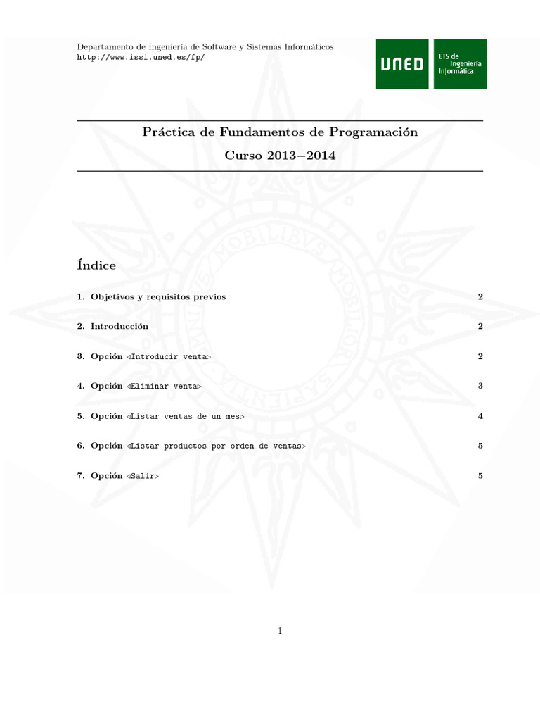 Práctica de Programación en C: Ventas | PDF | Programa de computadora ...