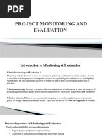 Monitoring and Evaluation Tutorial 1