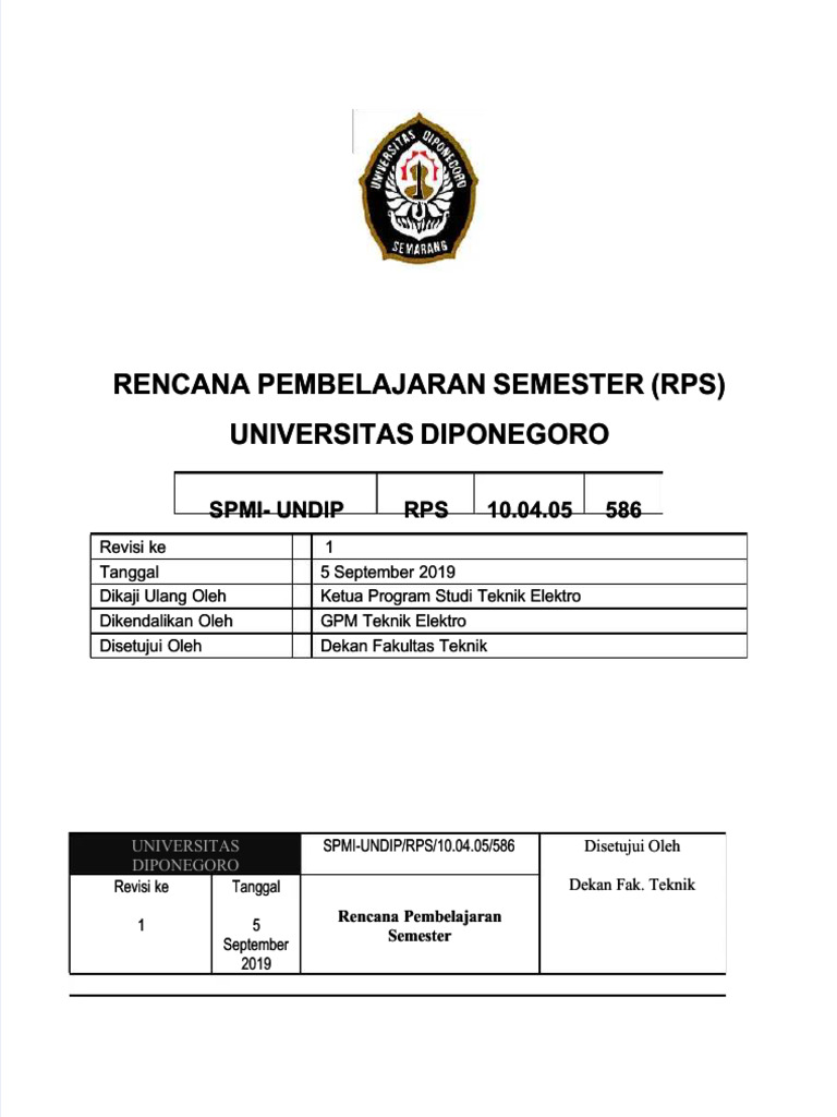 Contoh RPS Berbasis OBE untuk Rekayasa | PDF