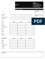 TR-measurement Sheet