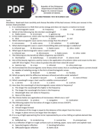 Science 10 Second Periodical Test