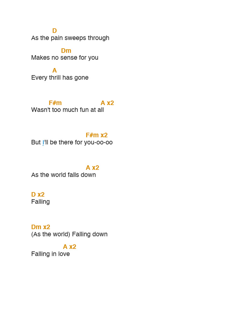 As The World Falls Down PDF