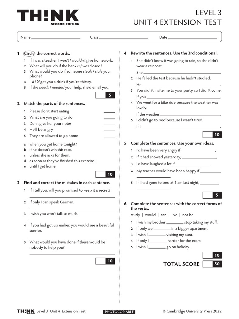 Test 4 - Unit 4 (III) | PDF