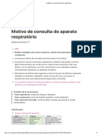 Motivo de Consulta Do Aparato Respiratório