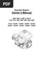 Owner's Manual: Gasoline Engine