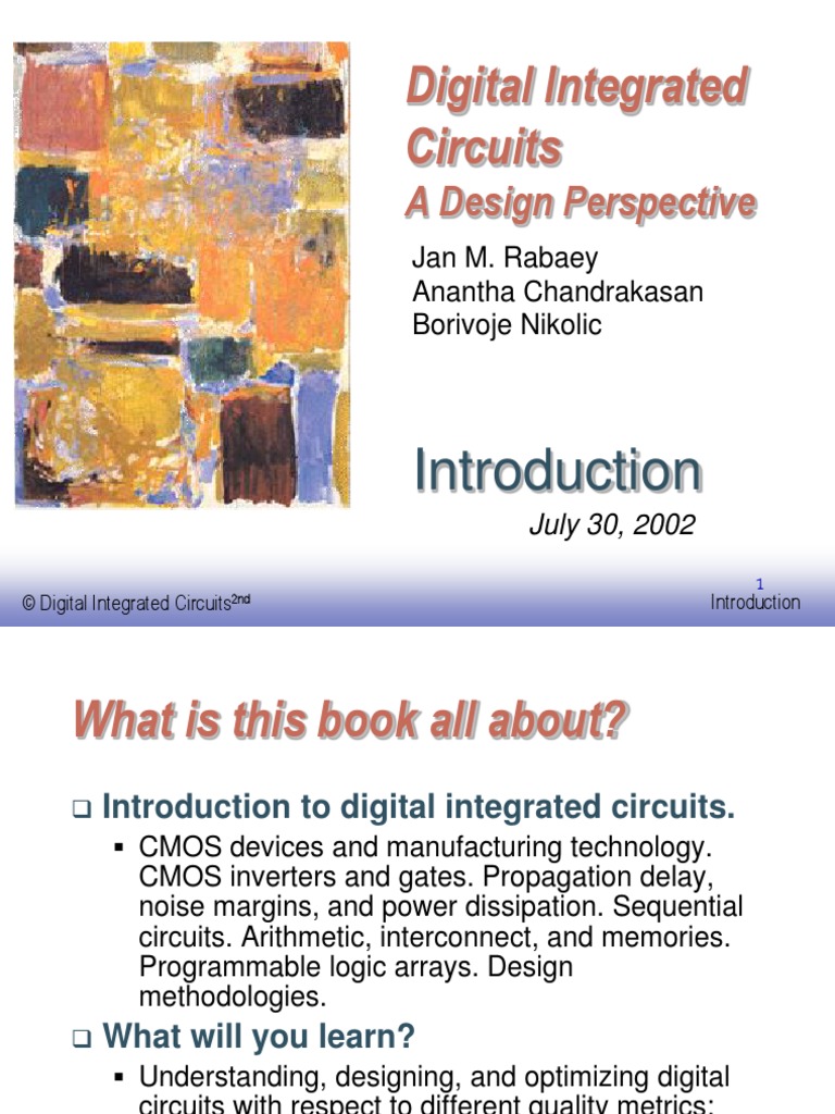 Digital Integrated Circuits A Design Perspective PDF