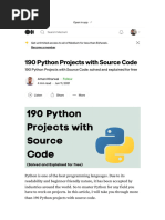 190 Python Projects With Source Code by Aman Kharwal Medium