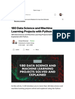 180 Data Science and Machine Learning Projects With Python by Aman Kharwal Coders Camp Medium
