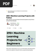 290+ Machine Learning Projects With Python by Aman Kharwal Coders Camp Medium