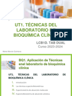 UT1 - TAB - TECNICAS DE ANÁLISIS BIOQUIMICO Parte I