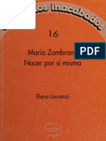 Zambrano - Delirio de Antigona - Nacer Por Sí Misma-Horas y Horas (1995)