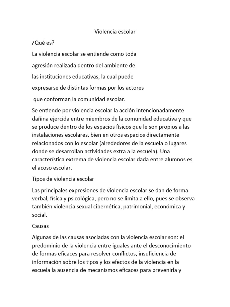 Violencia Escolar Pdf