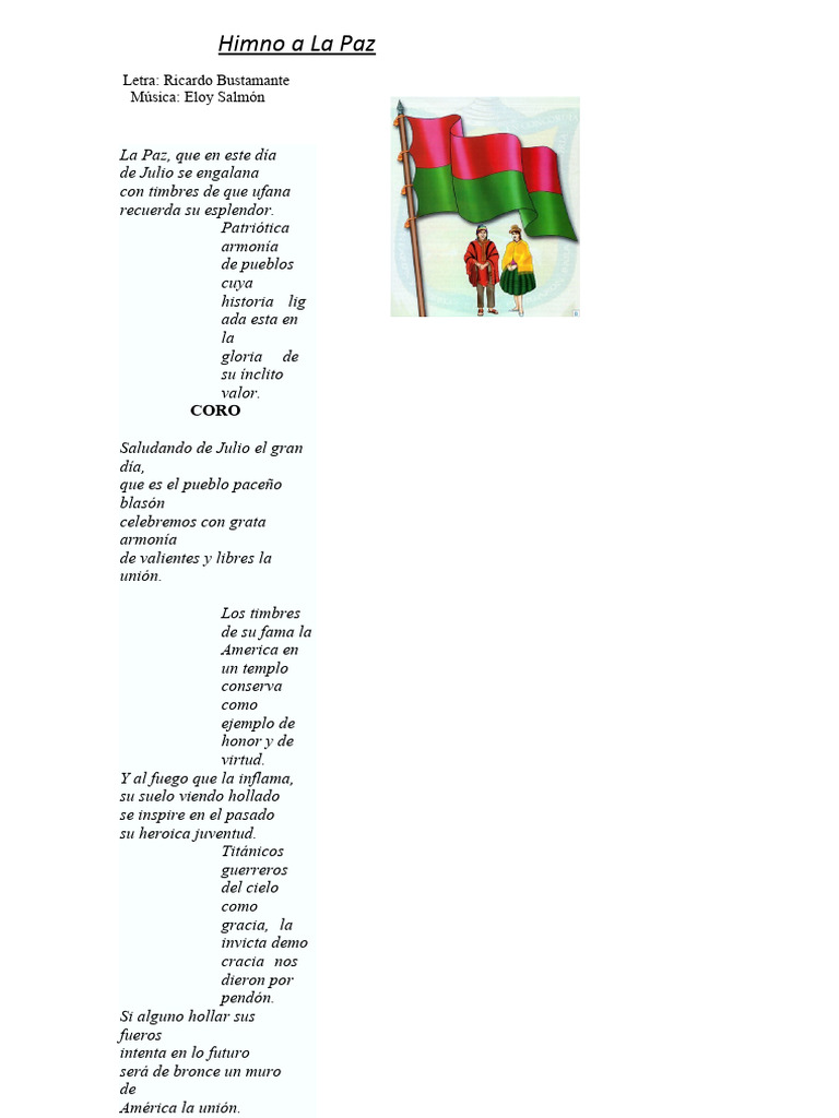 Himno A La Paz | PDF