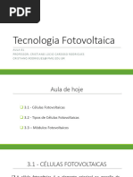 Tecnologia Fotovoltaica - Aula 01 - Células e Módulos Fotovoltaicos