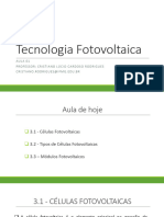 Tecnologia Fotovoltaica - Aula 01 - Células e Módulos Fotovoltaicos