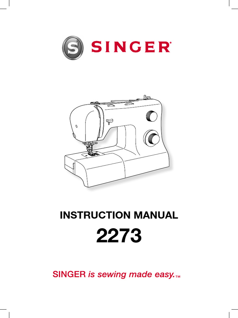 Singer Esteem LL 2273 OwnMan (EN) PDF Sewing Machine Sewing