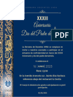 Invitacion Aniversario y Dia Del Padre Derramista