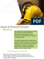 Equipo de Protección Personal (Personal Protection Equipment)