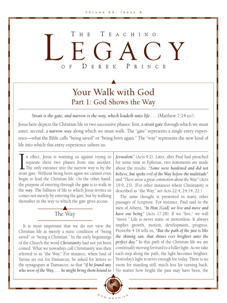 Your Walk With God Part1 Pdf Faith God