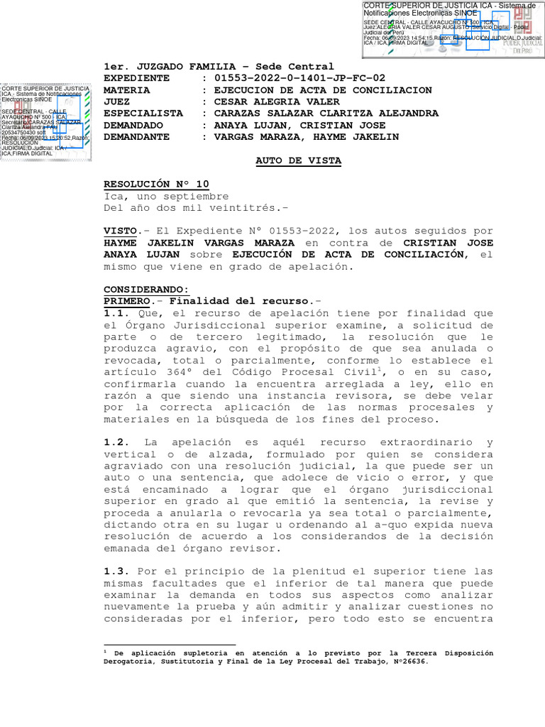 Vista de Causa o Sentencia . | PDF | Ley procesal | Debido al proceso