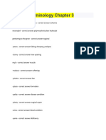 Medical Terminology Chapter 3