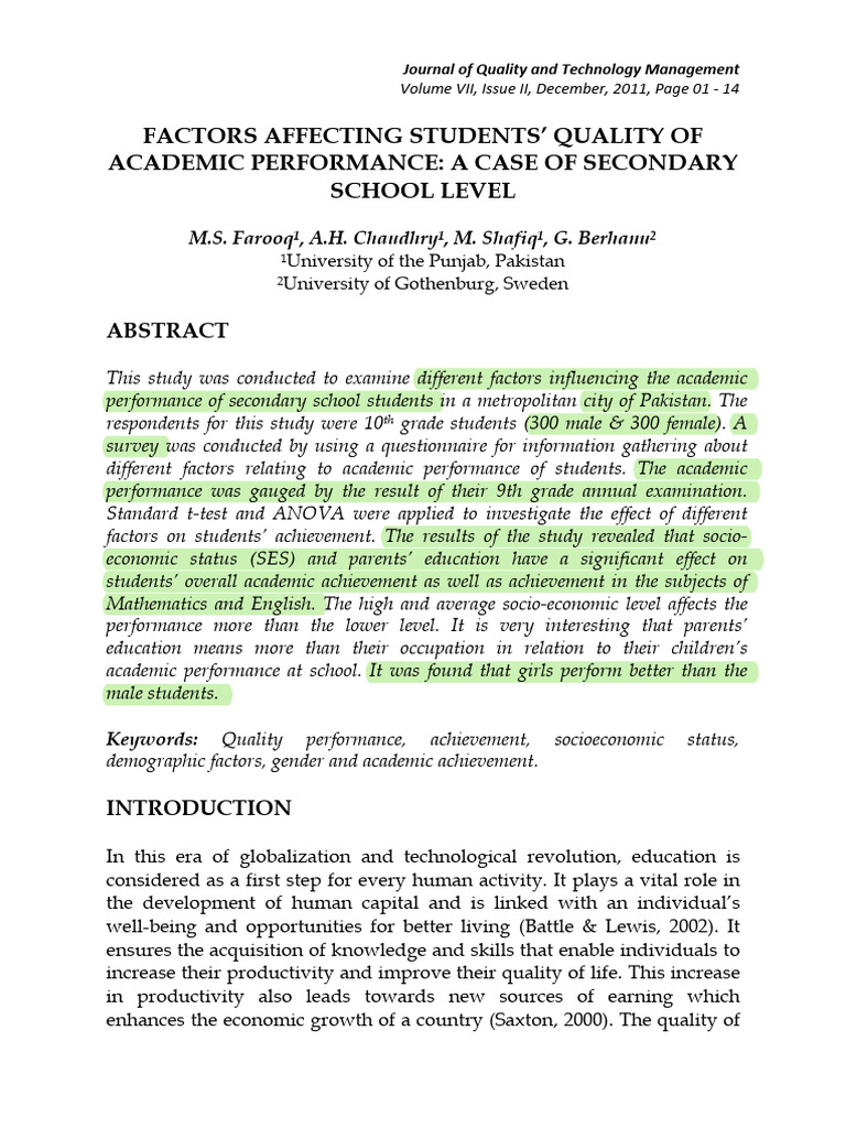 Lectura para El Quiz PDF Socioeconomic Status Demography