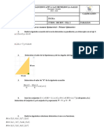 Cuestionario Examen Quimestral Matematicas Primer Periodo
