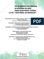 Audición Cámara 20 Junio 2030 Horas