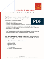 Políticas de Originación de Crédito - v06.23