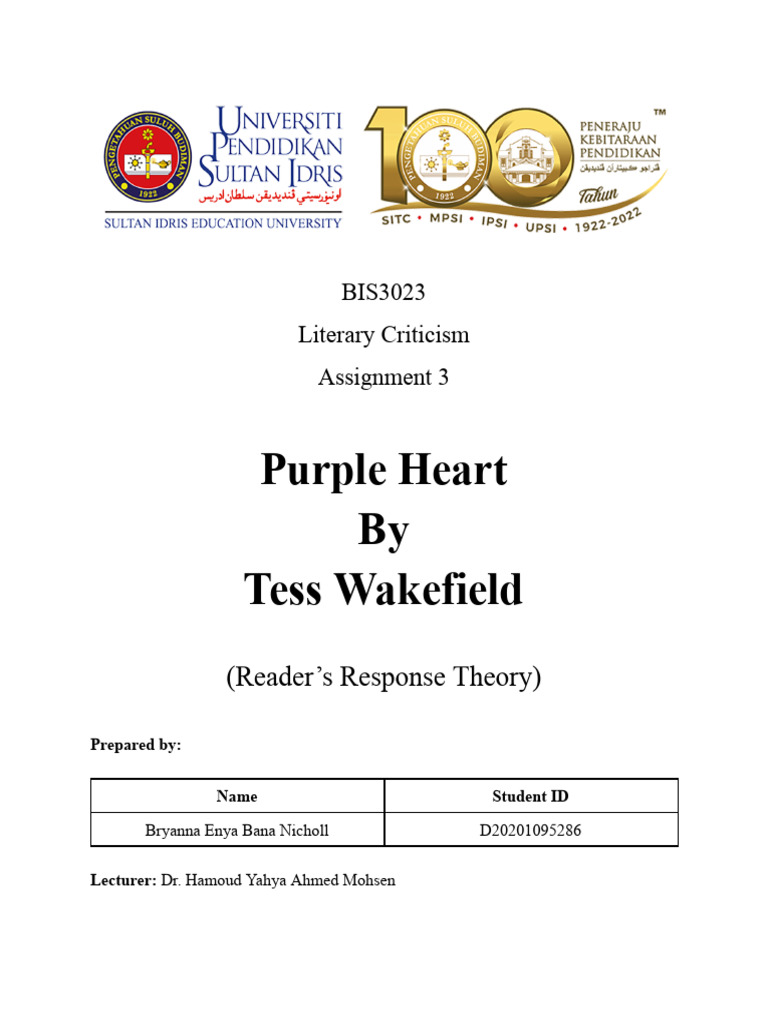 Purple Heart Literary Review Pdf