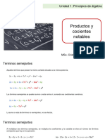 Unidad 1 - Productos y Cocientes Notables 1