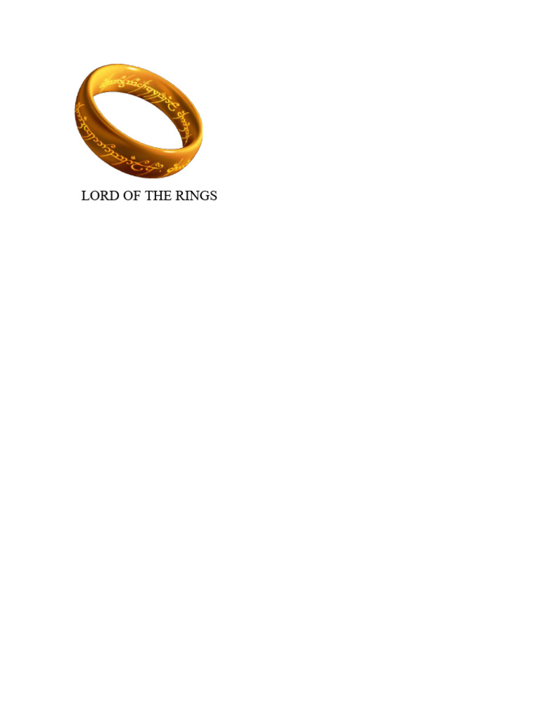Lord of The Rings | PDF