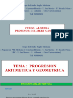 Miercoles 19 Julio 2023 Turno Tarde Algebra Progresion Aritmetica Geometrica