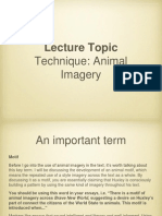 Animal Imagery - Lecture